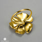 Peony Flower Gold Ring