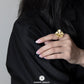 Peony Flower Gold Ring