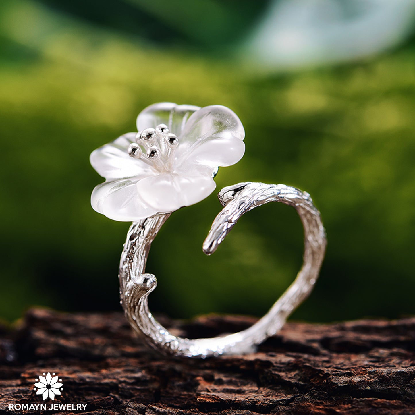 Skeleton Flower Ring