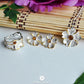 Peony Flower Yellow Tourmaline Gemstone Earrings