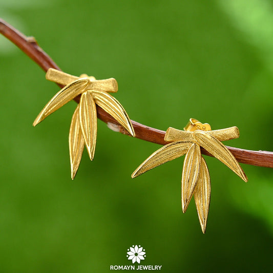 Bamboo Leaves Earrings