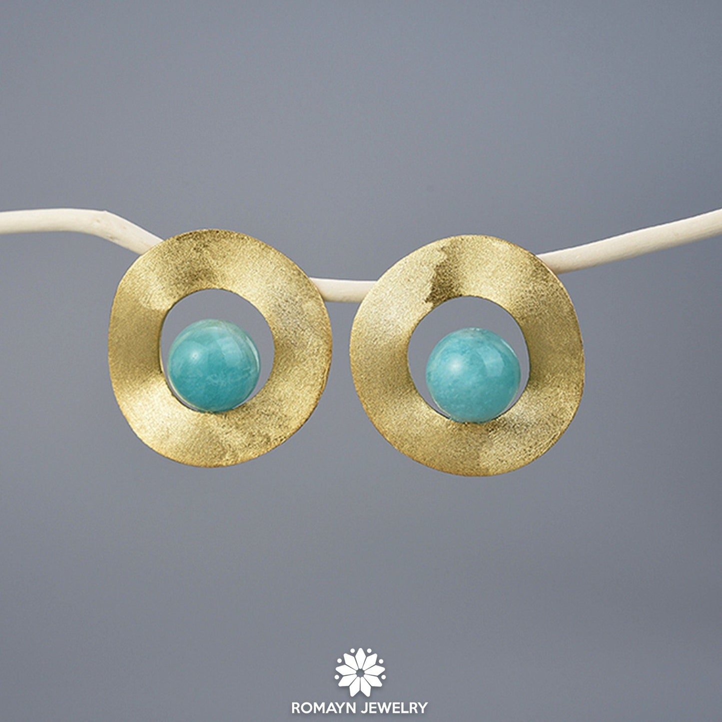 Uneven Amazonite Earrings