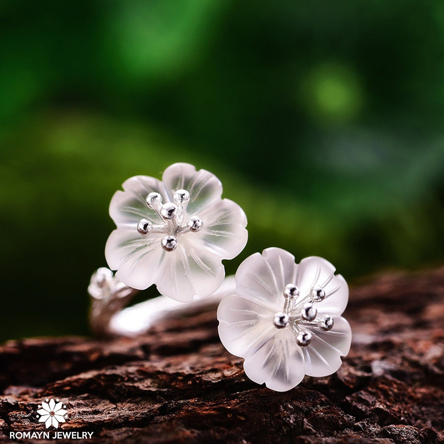 Skeleton Flower Ring