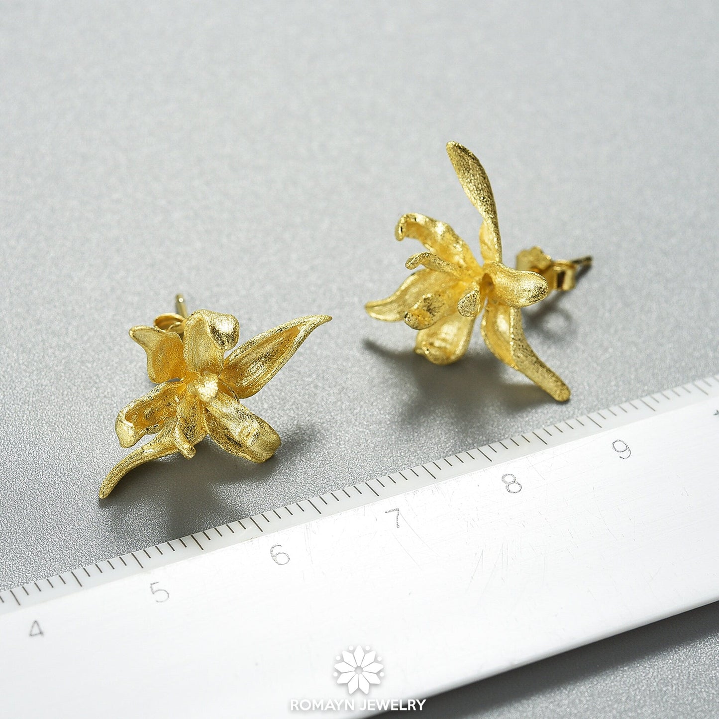 Iris Flower Earrings