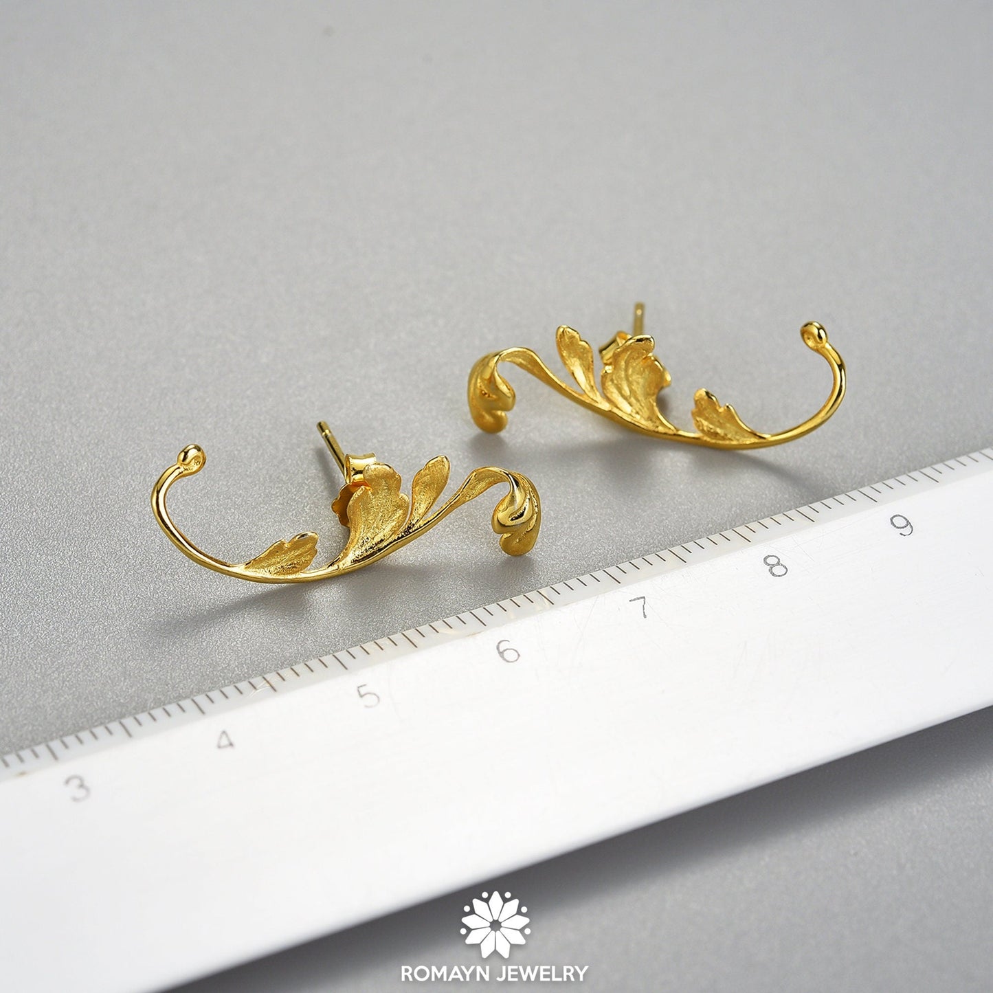 Acanthus Leaf Earrings