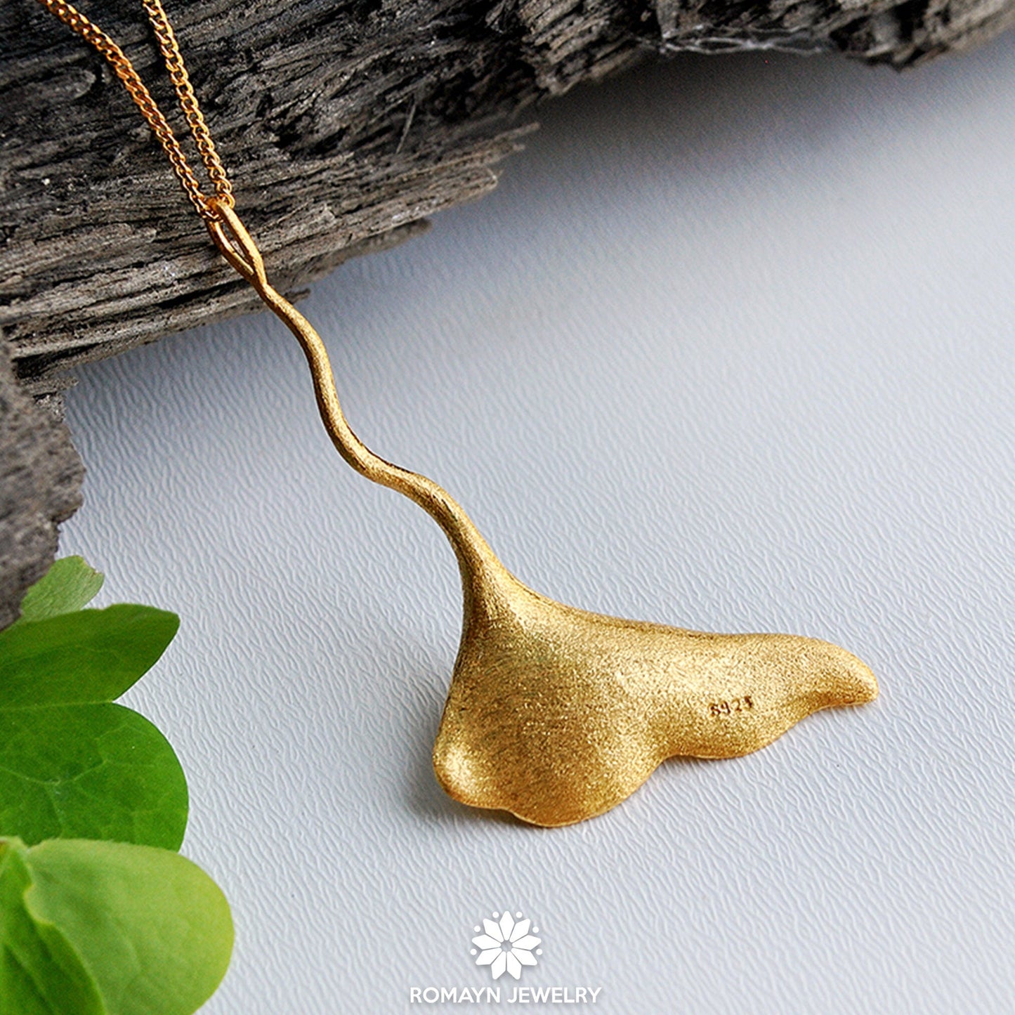 Ginkgo Leaf Necklace