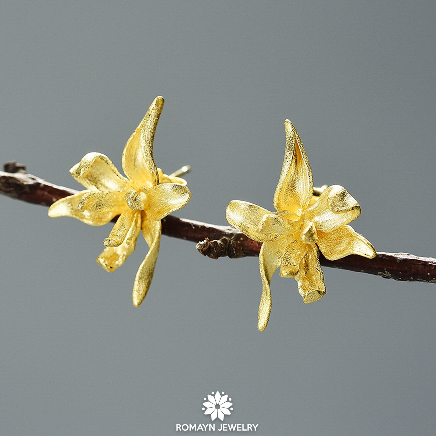 Iris Flower Earrings