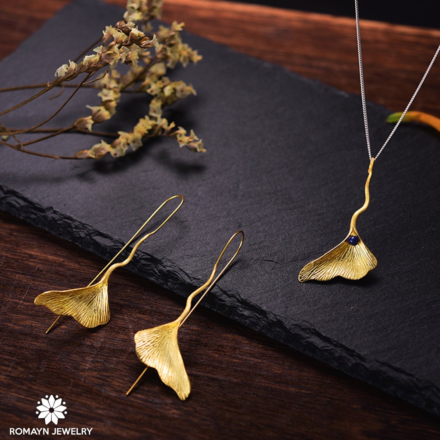 Ginkgo Leaf Necklace