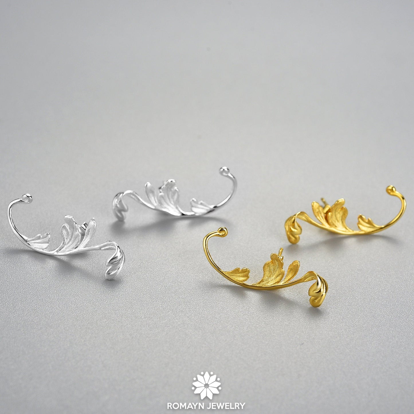 Acanthus Leaf Earrings