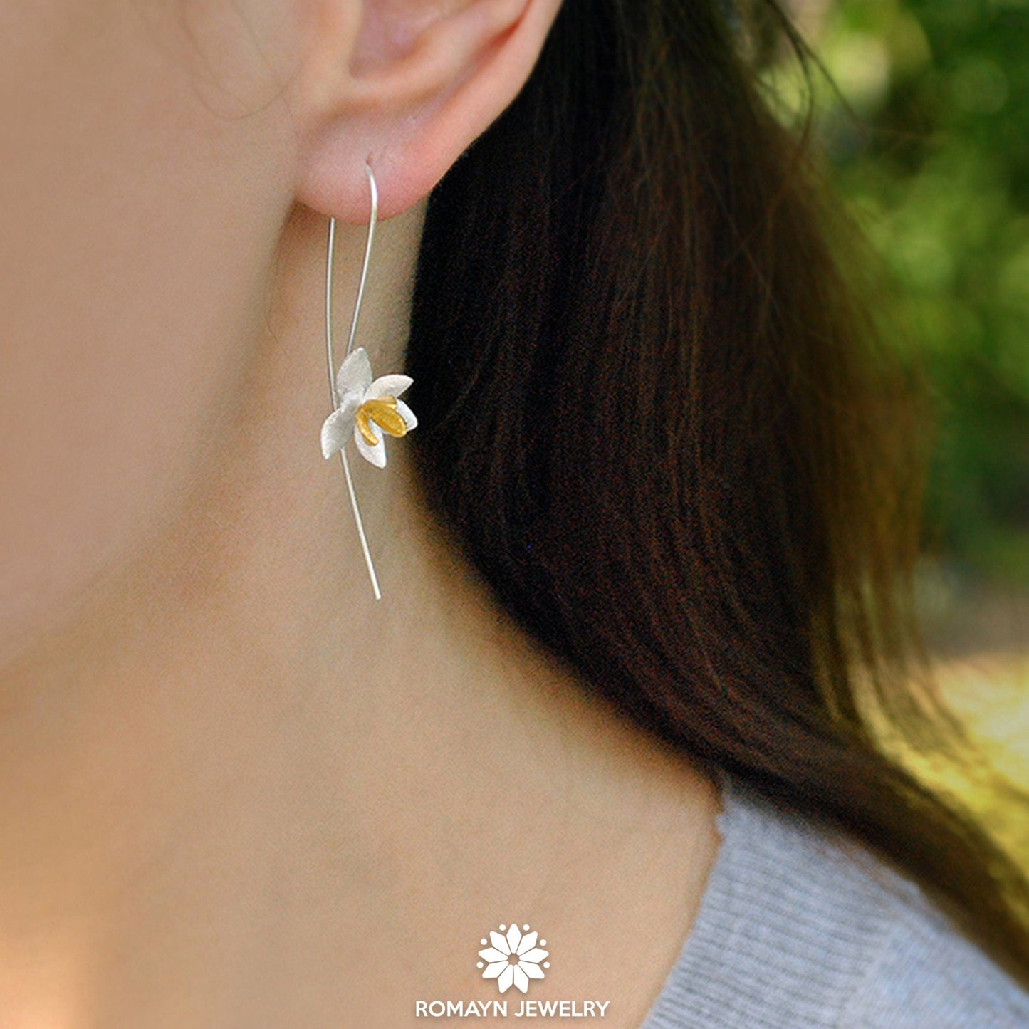 Iris Flower Earrings