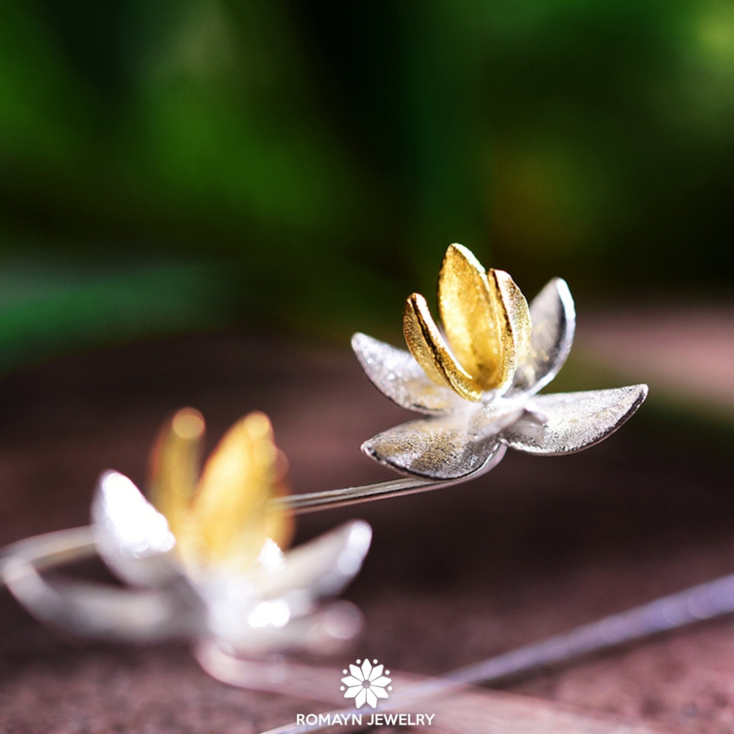 Iris Flower Earrings