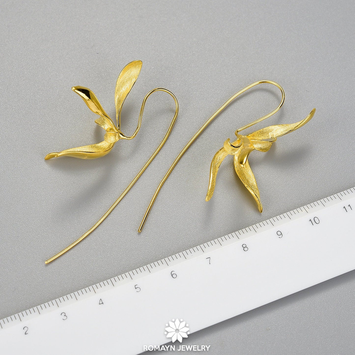 Orchid Flower Earrings