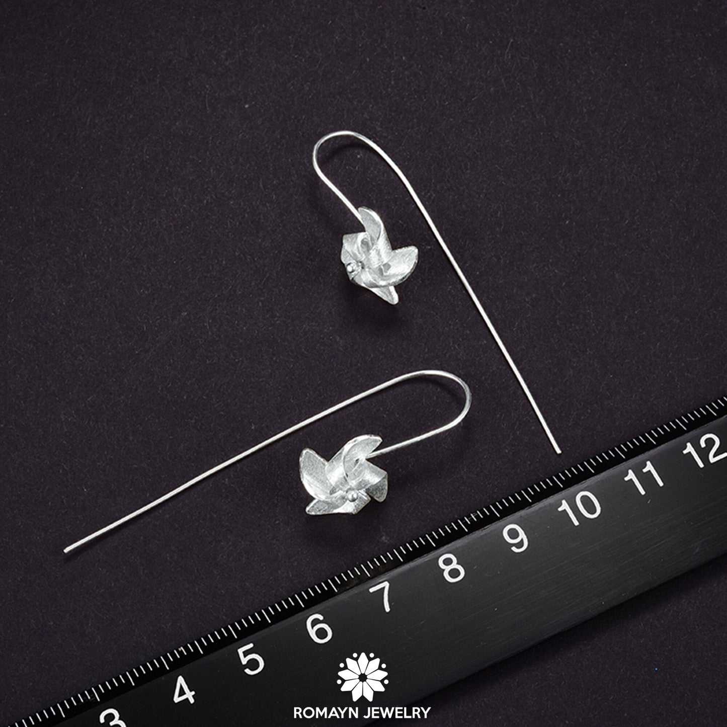 Rotating Windmill Earrings