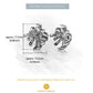 Chrysanthemum Flower Stud Earrings