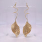 Beech Leaf Dangle Earrings