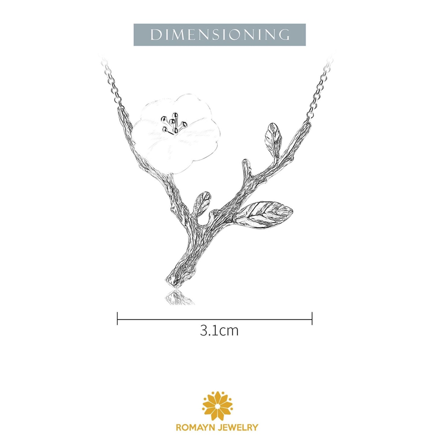 Skeleton Flower Necklace