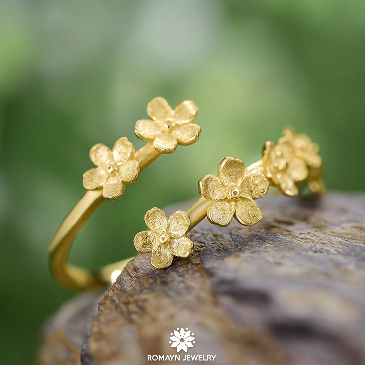 Forget Me Not Flower Ring