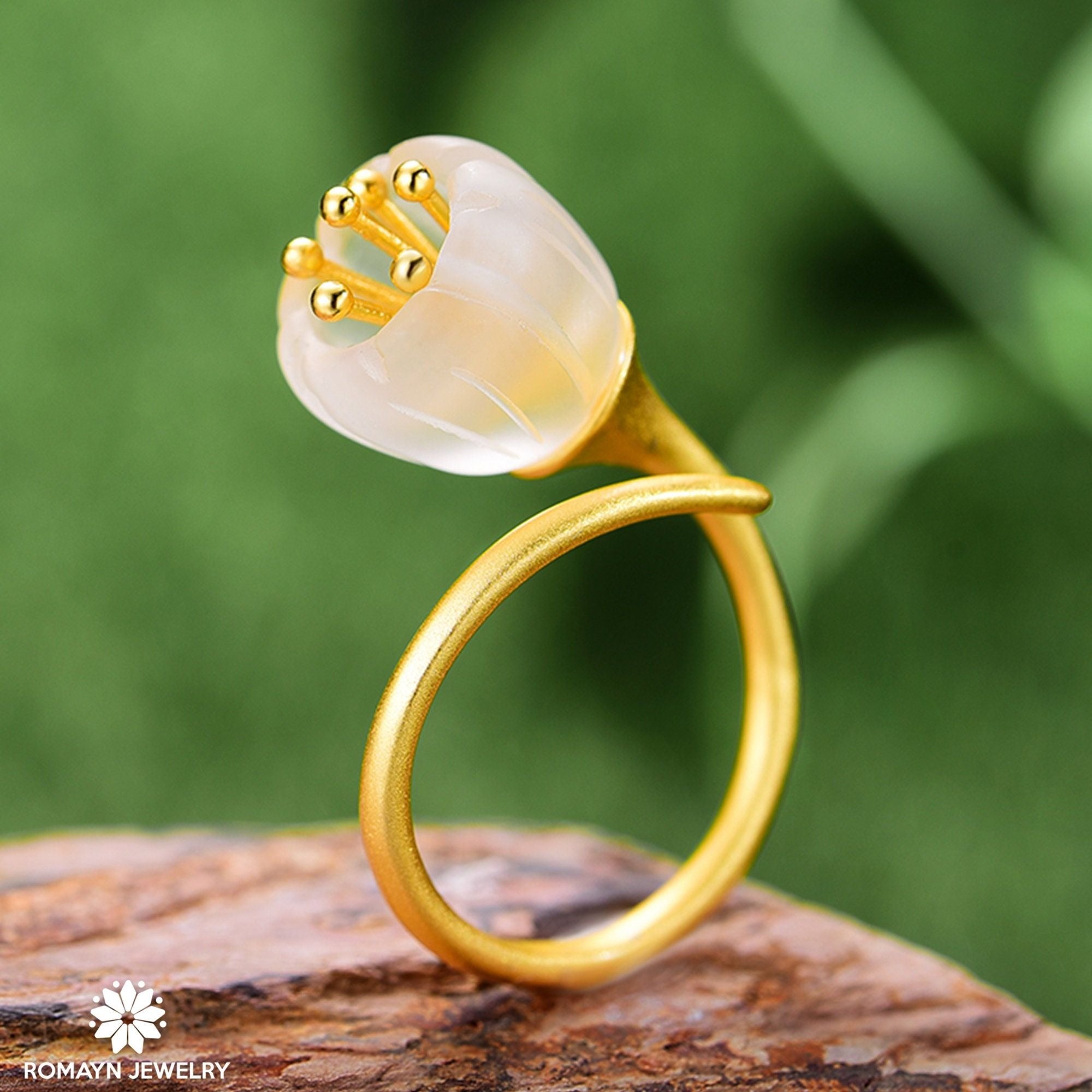 Amazon.com: Lily Ring, Lilly ring, Sterling Silver Ring, Flower Ring For  Women, Handmade Dainty Jewelry, Cute Floral Ring, Adjustable Wrap Ring,  Birth Flower Ring (7.5) : Handmade Products