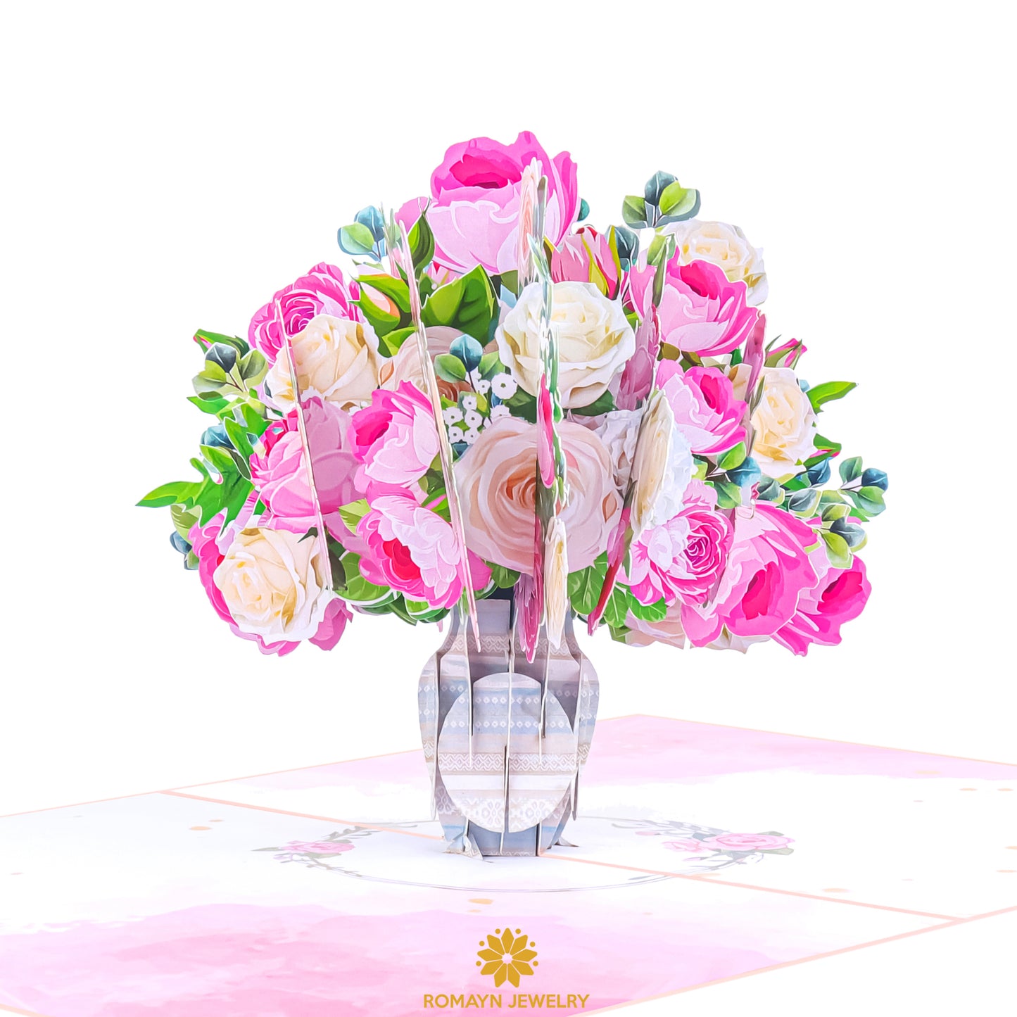 Roses Vase Card