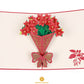Poinsettia Bouquet Card