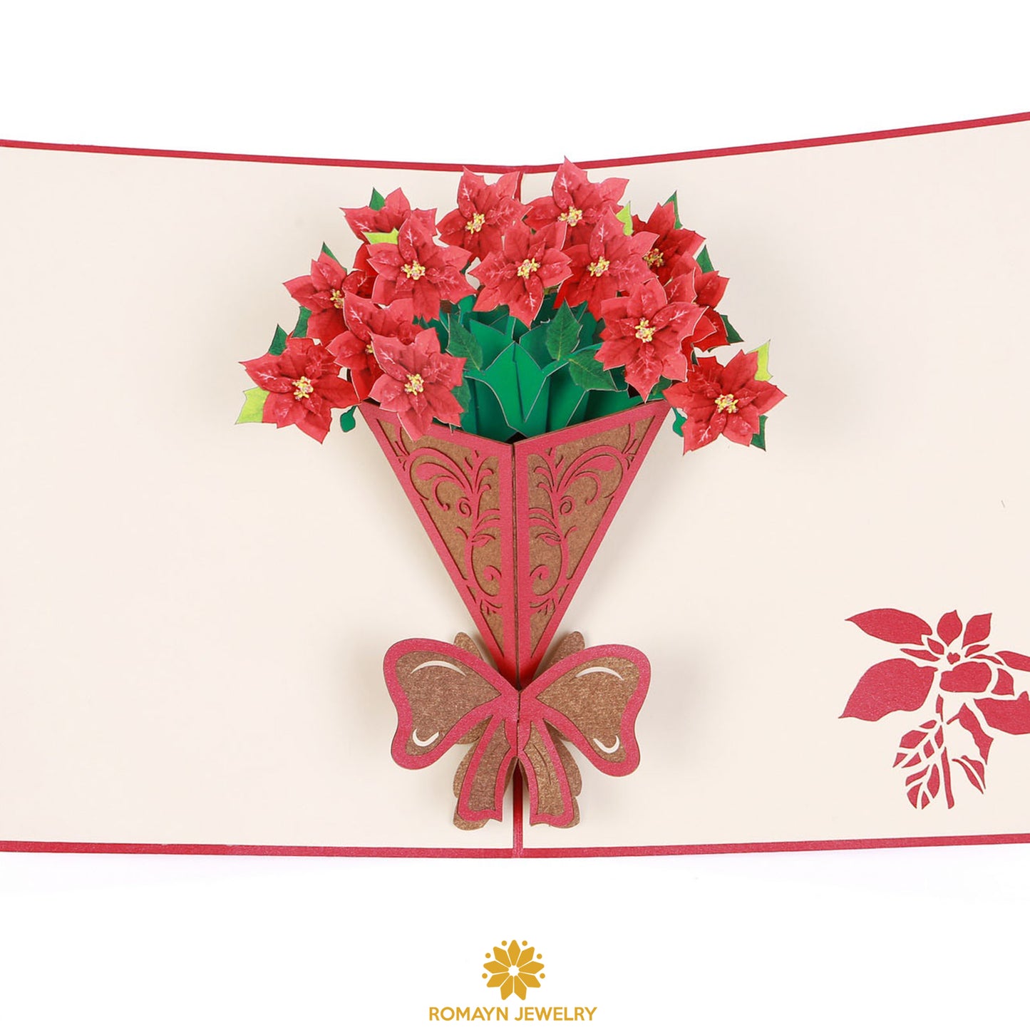 Poinsettia Bouquet Card