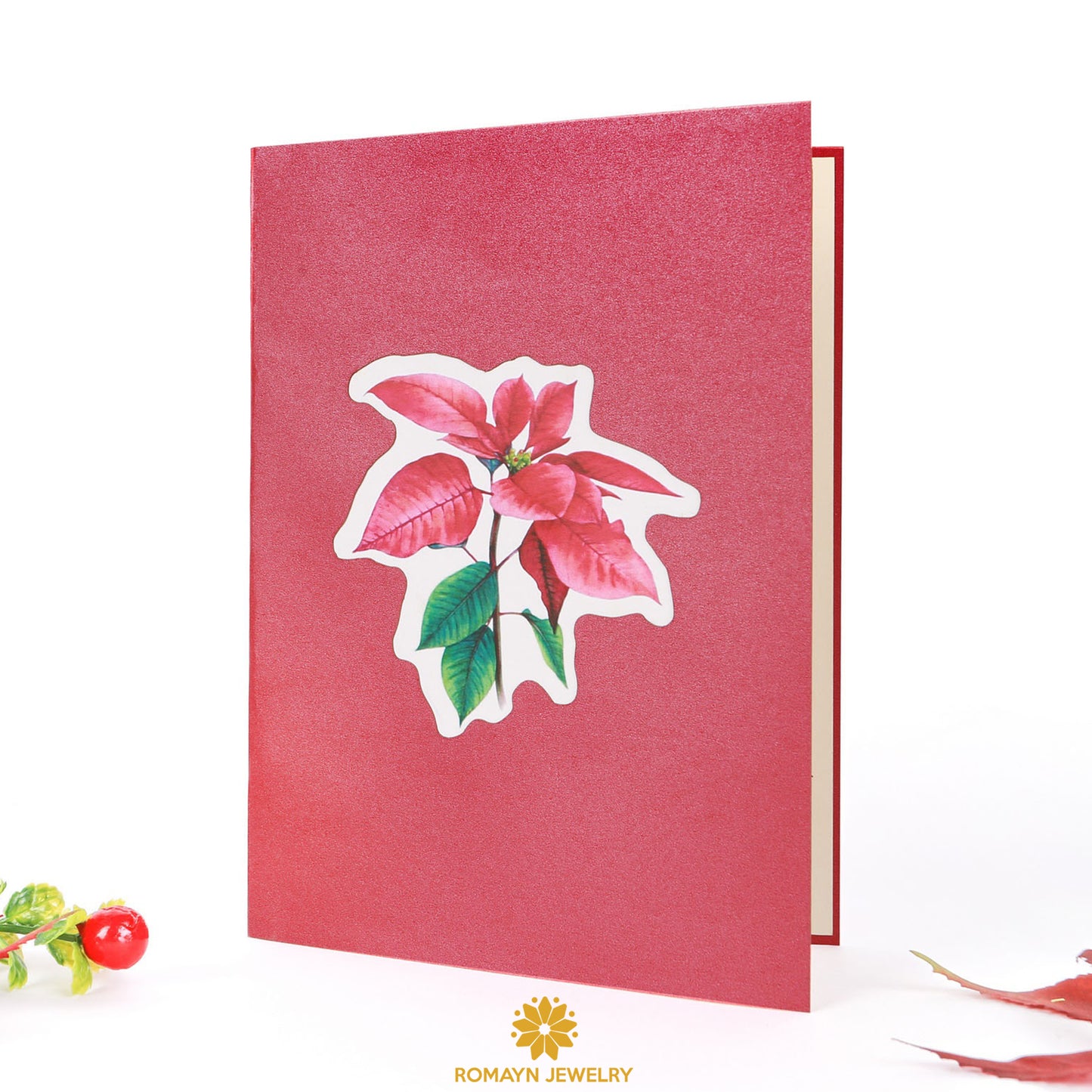 Poinsettia Bouquet Card