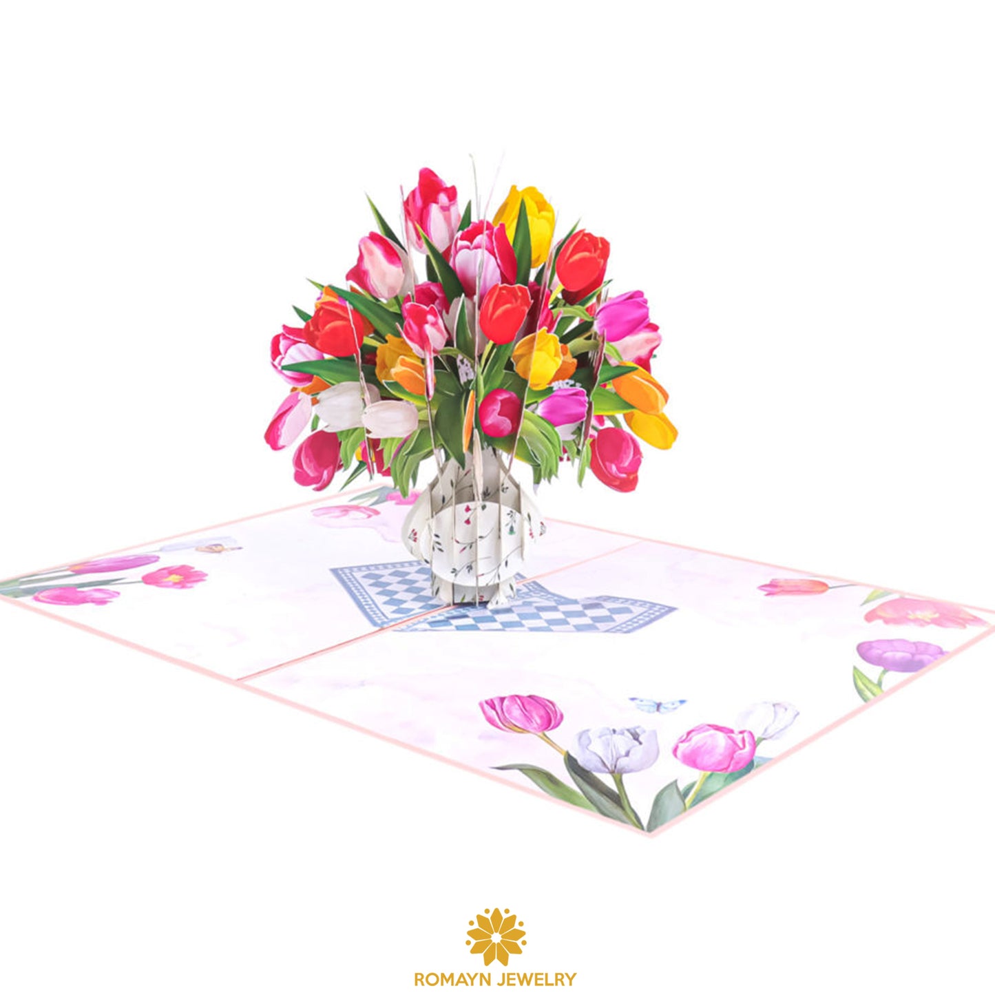 Tulips Vase Card