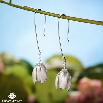 Upside Down Lily Flower Earrings