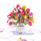 Tulips Vase Card