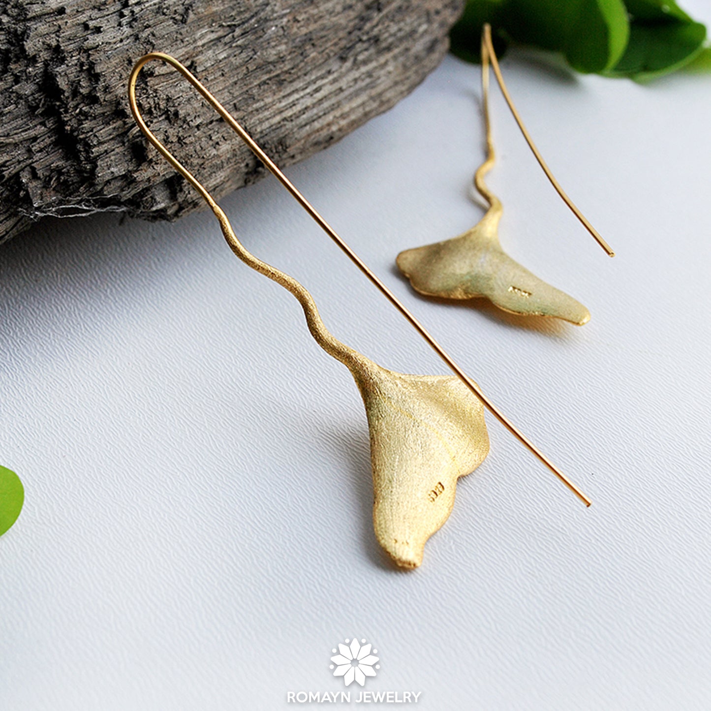 Ginkgo Leaf Earrings