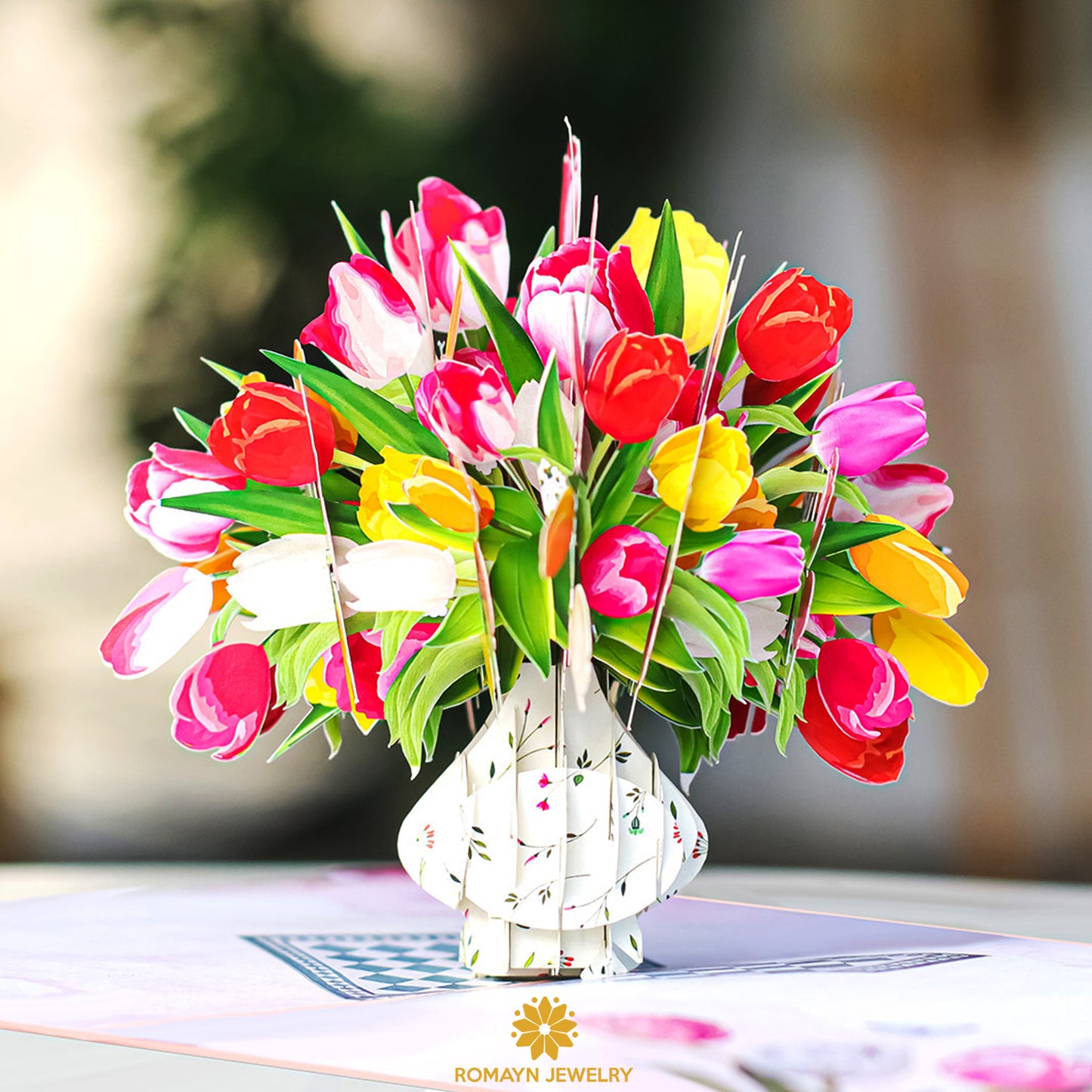 Tulips Vase Card