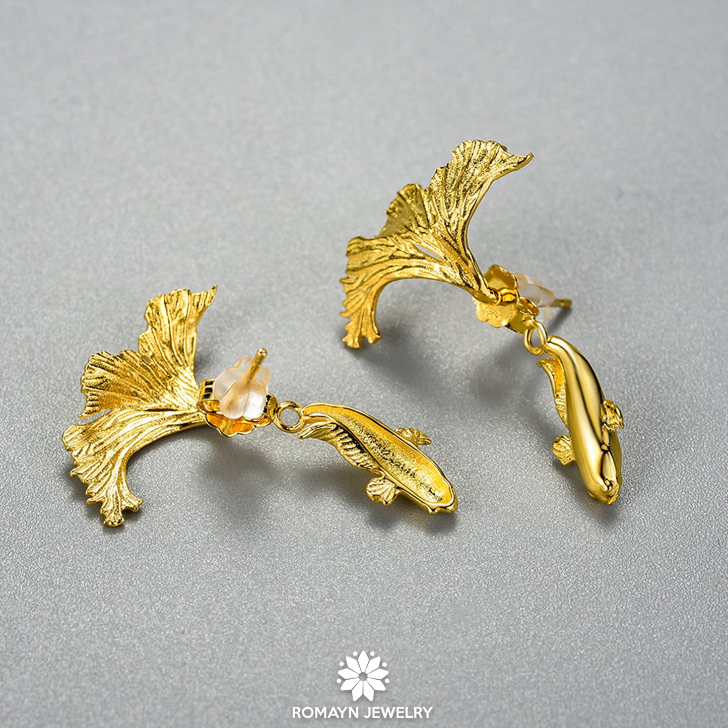 Fish Gold Earrings