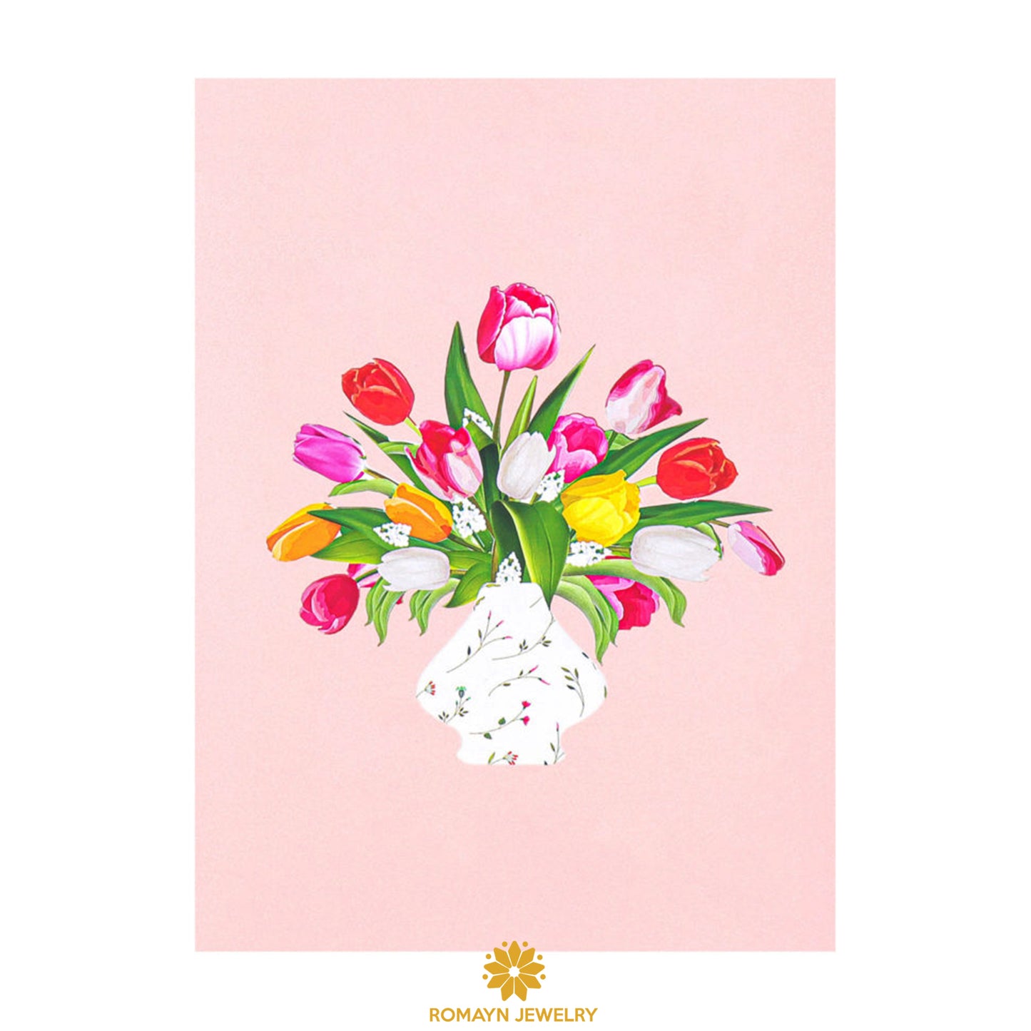 Tulips Vase Card