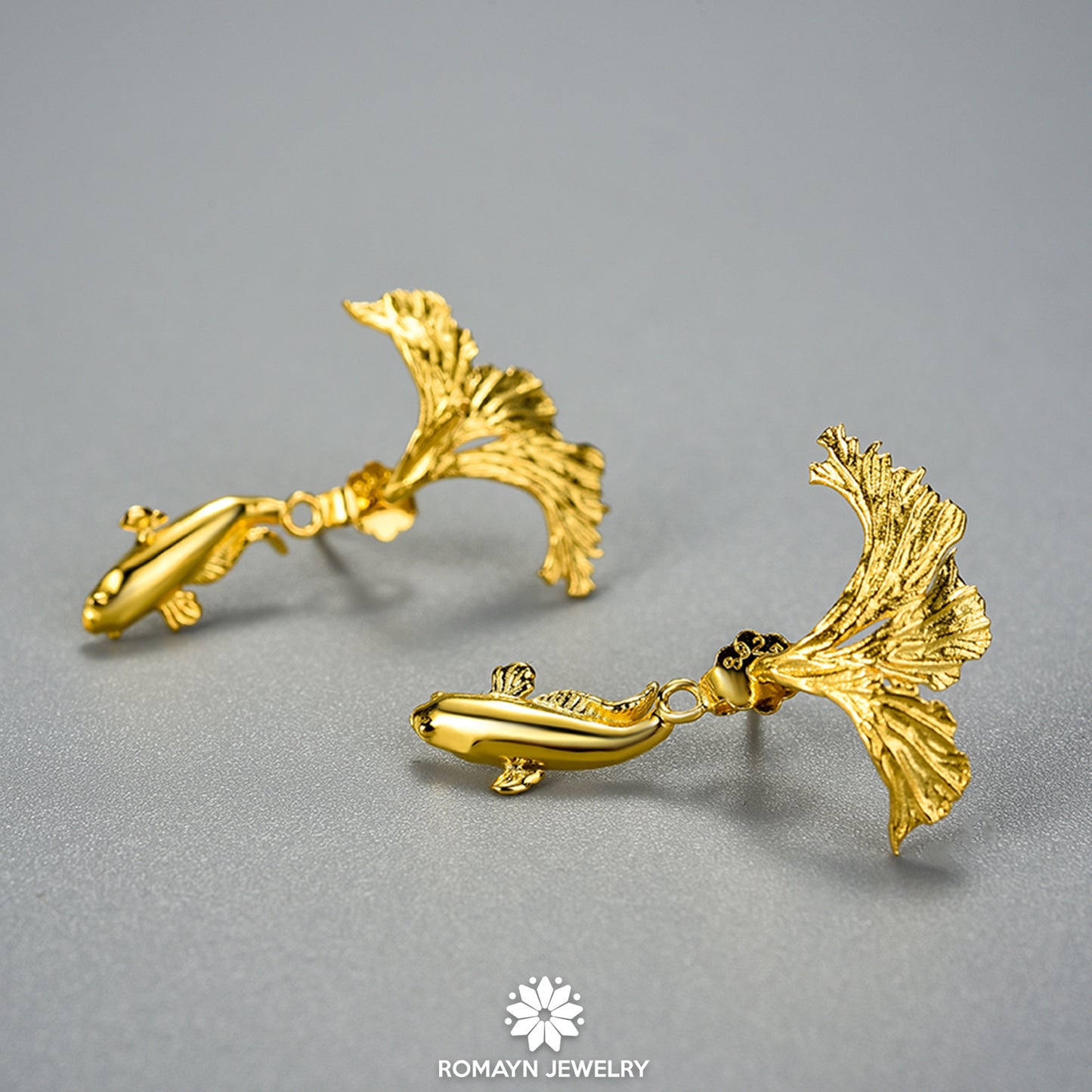 Fish Gold Earrings