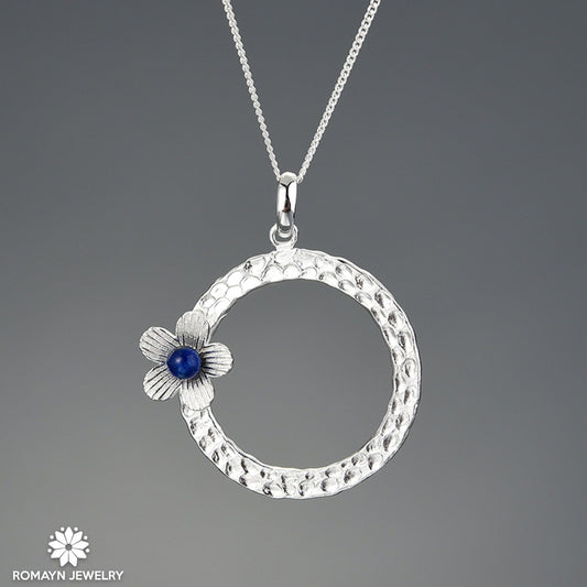 Lapis Flower Necklace