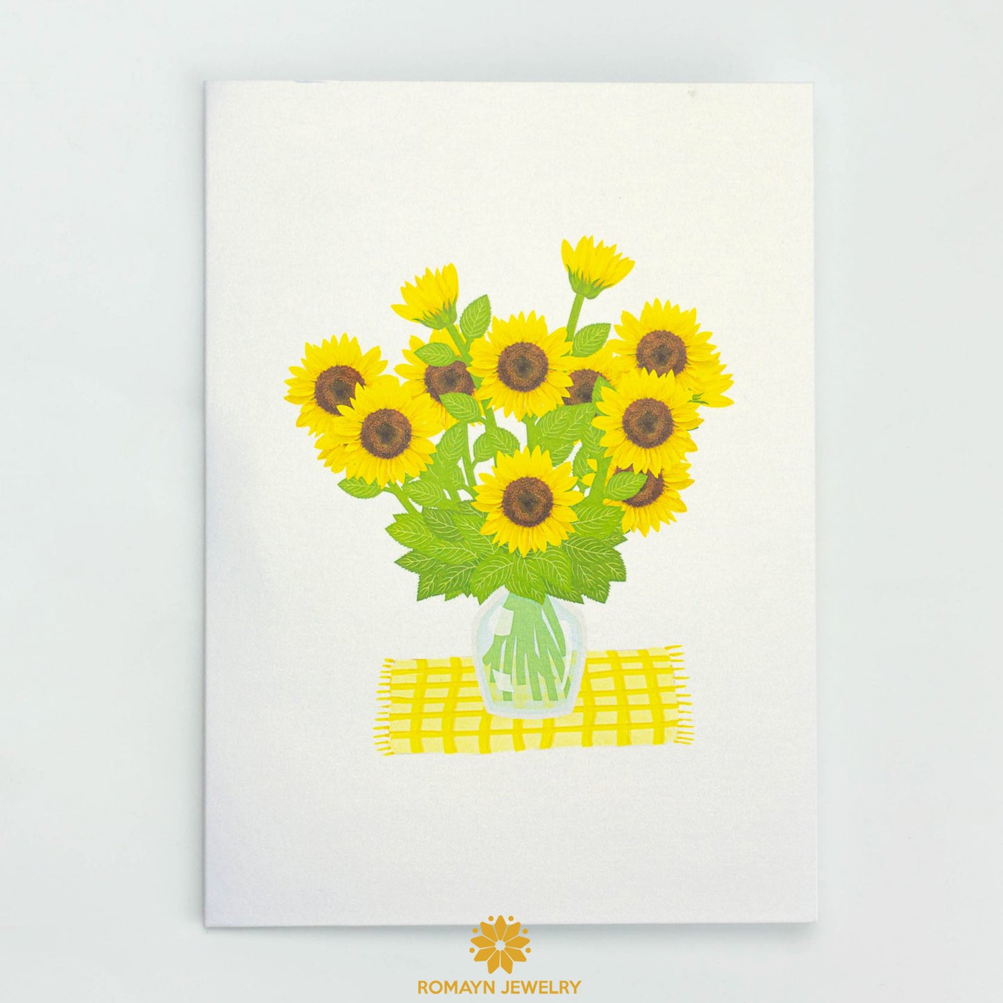 Sunflowers Vase Card