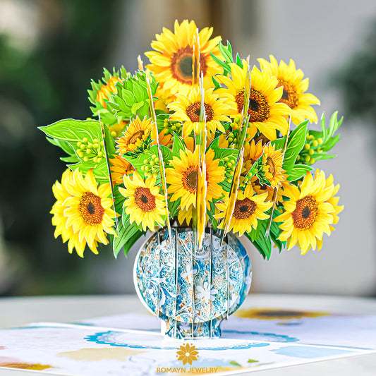 Sunflowers Vase Card