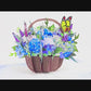 Hydrangea Flower Basket Card