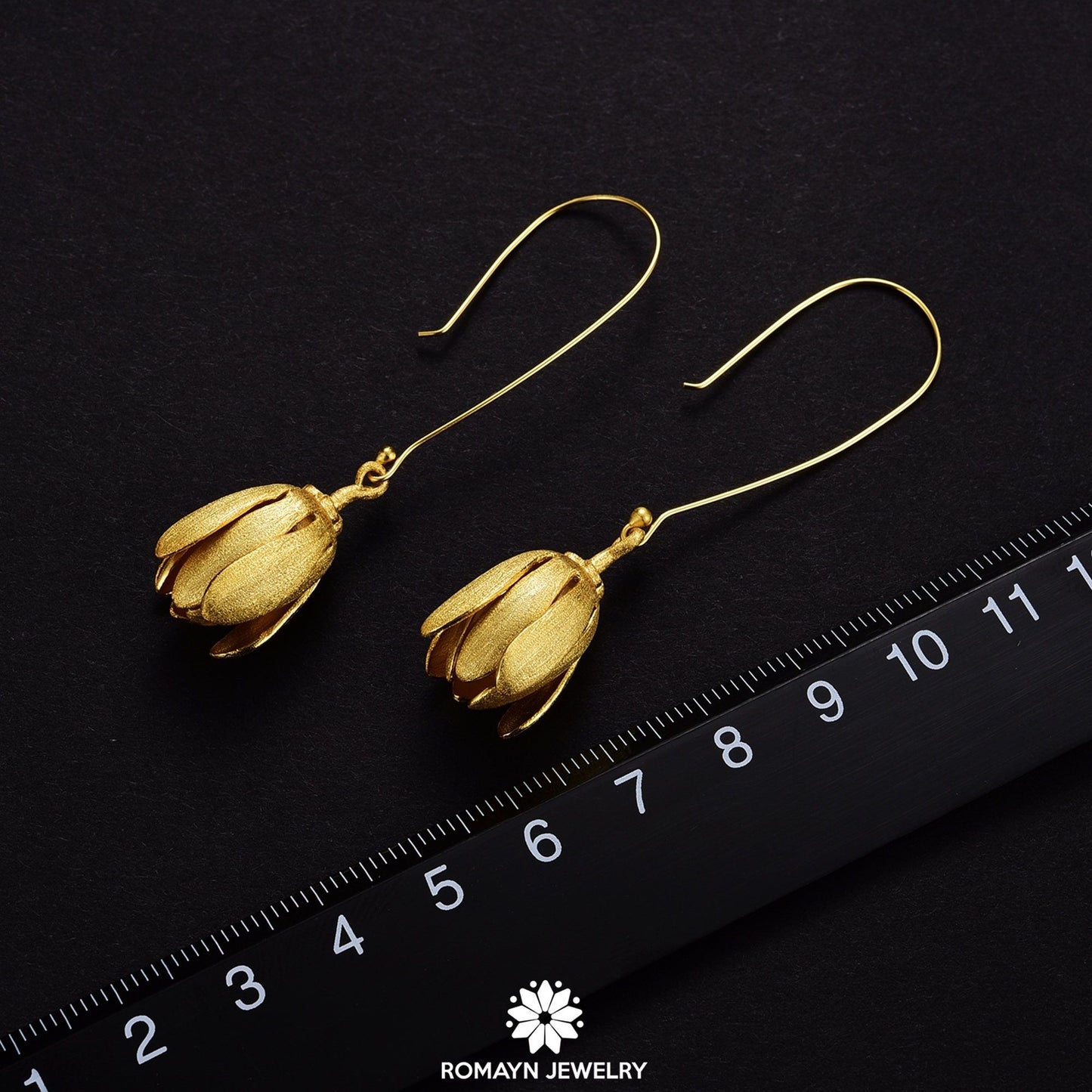 Upside Down Lily Flower Earrings