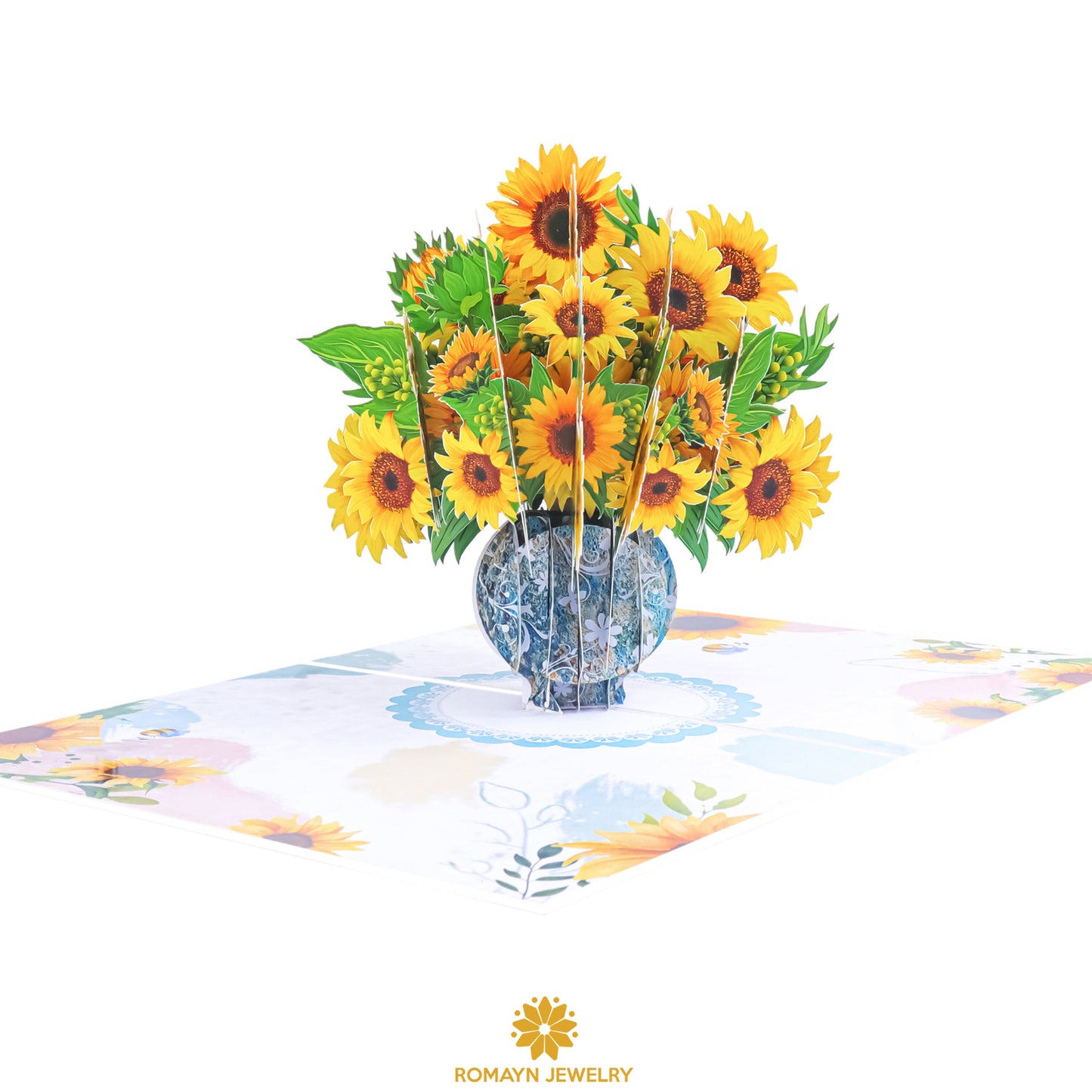 Sunflowers Vase Card