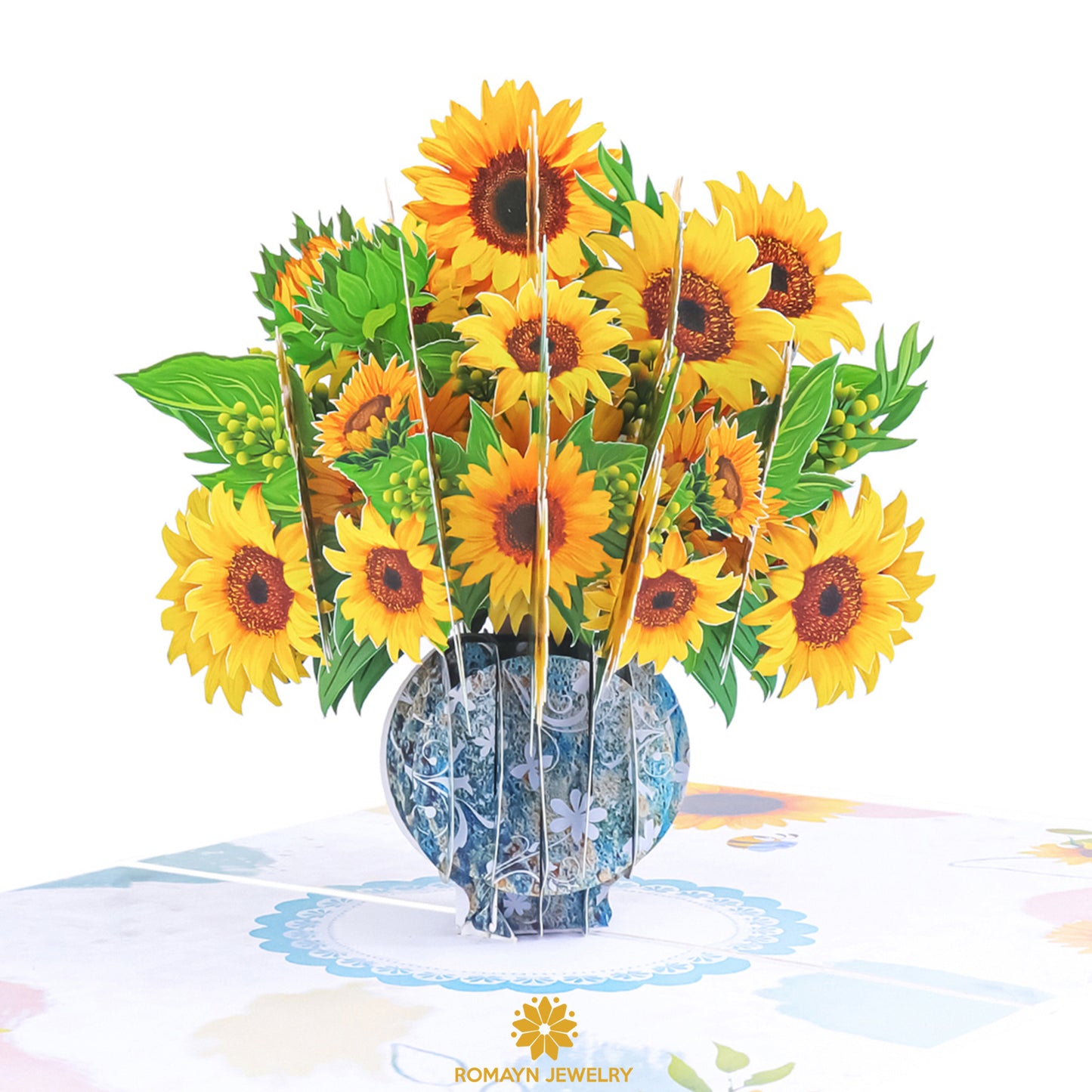 Sunflowers Vase Card