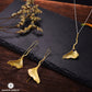 Ginkgo Leaf Earrings