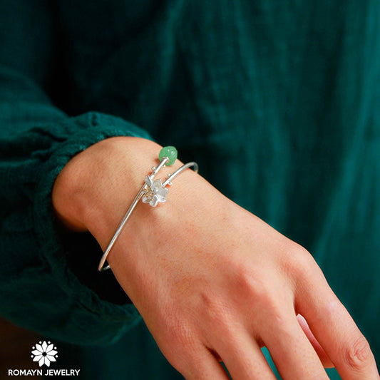 Lotus Flower Bangle