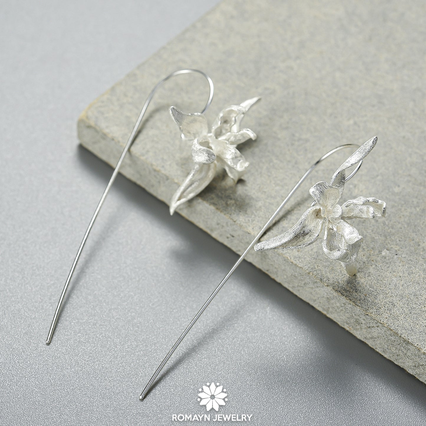 Iris Flower Earrings