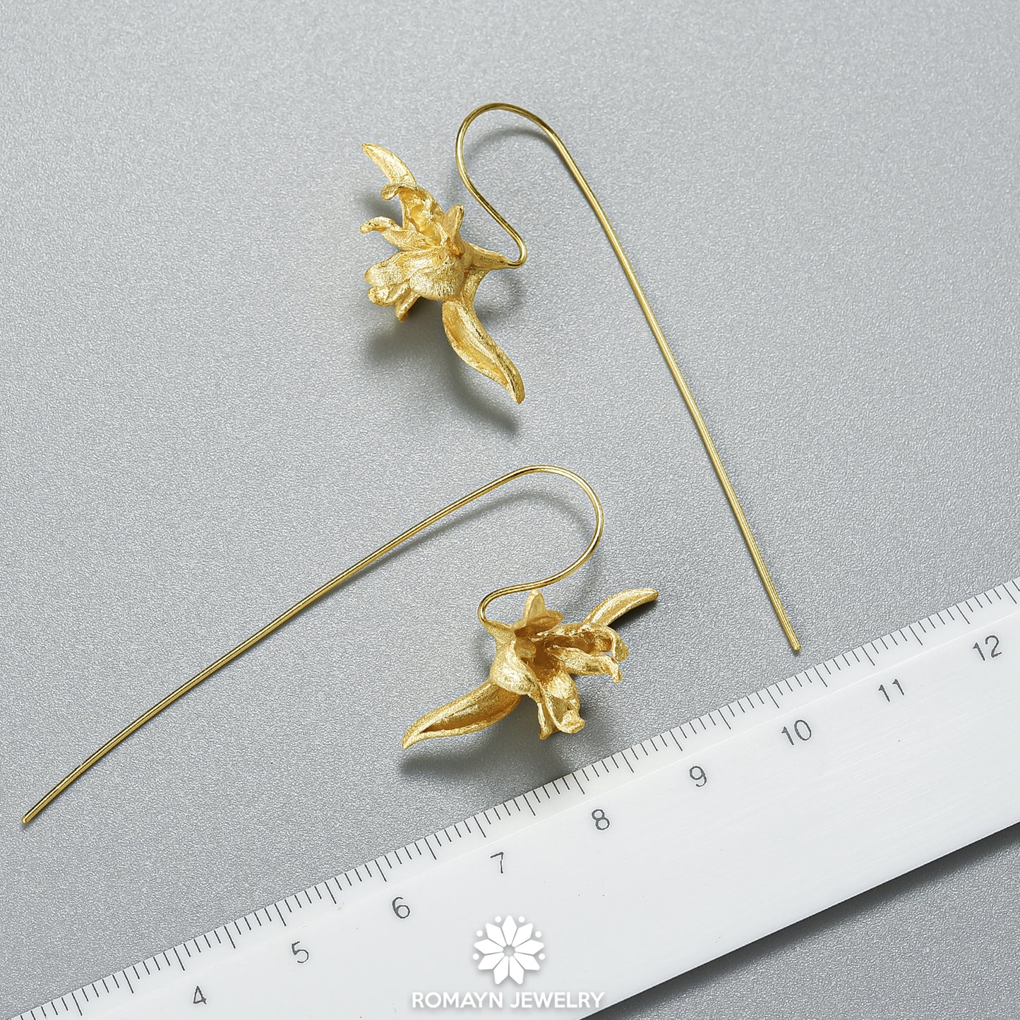 Iris Flower Earrings