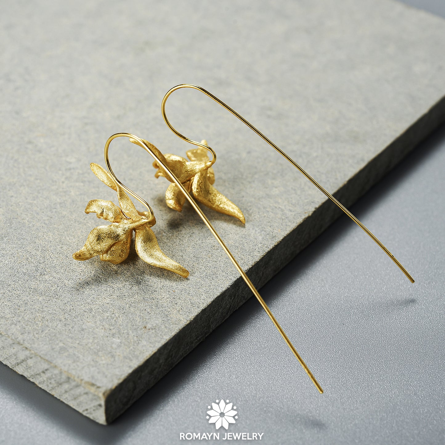 Iris Flower Earrings