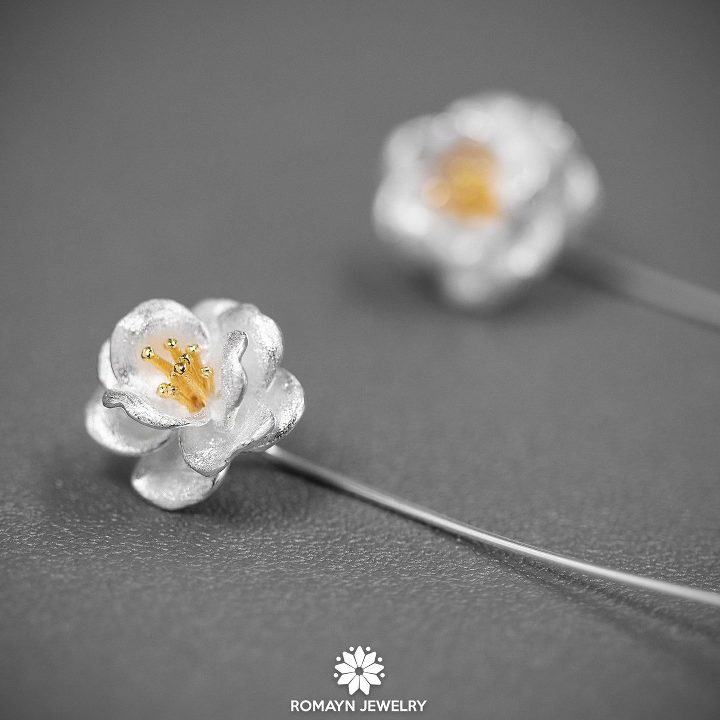 Camellia Flower Earrings