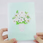 White Lily Vase Card