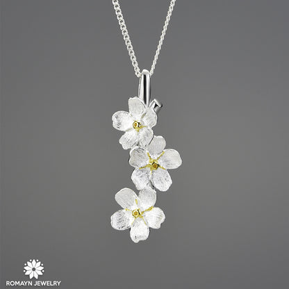 Forget Me Not Flower Necklace