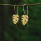 Monstera Leaf Earrings